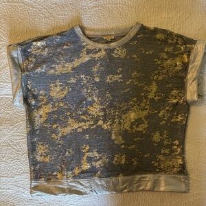 Anthropologie Pilcro Silver Shine Shell top, size XS